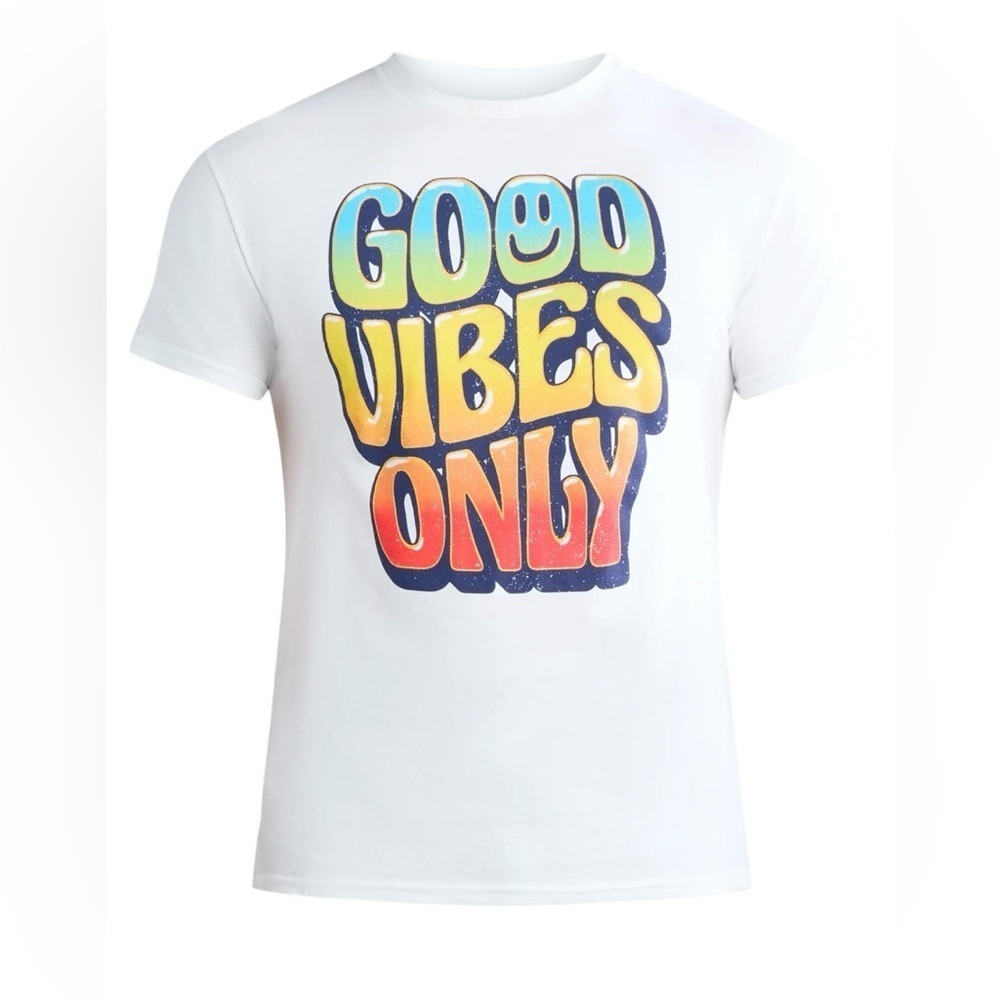 Humor Good Vibes Only Cotton Graphic